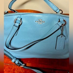 Blue coach bag